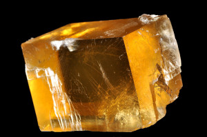 gelber Kalzitkristall