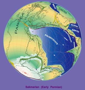 Die Erde im frühen Perm