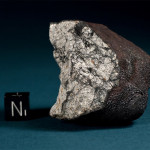 Bruchstück des Nickel-Meteoritenfragment des Nickel-Meteoriten von Cheljabinsk, Russland 2013
